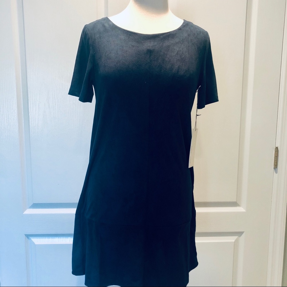 Bishop & Young Blue Suede Dress